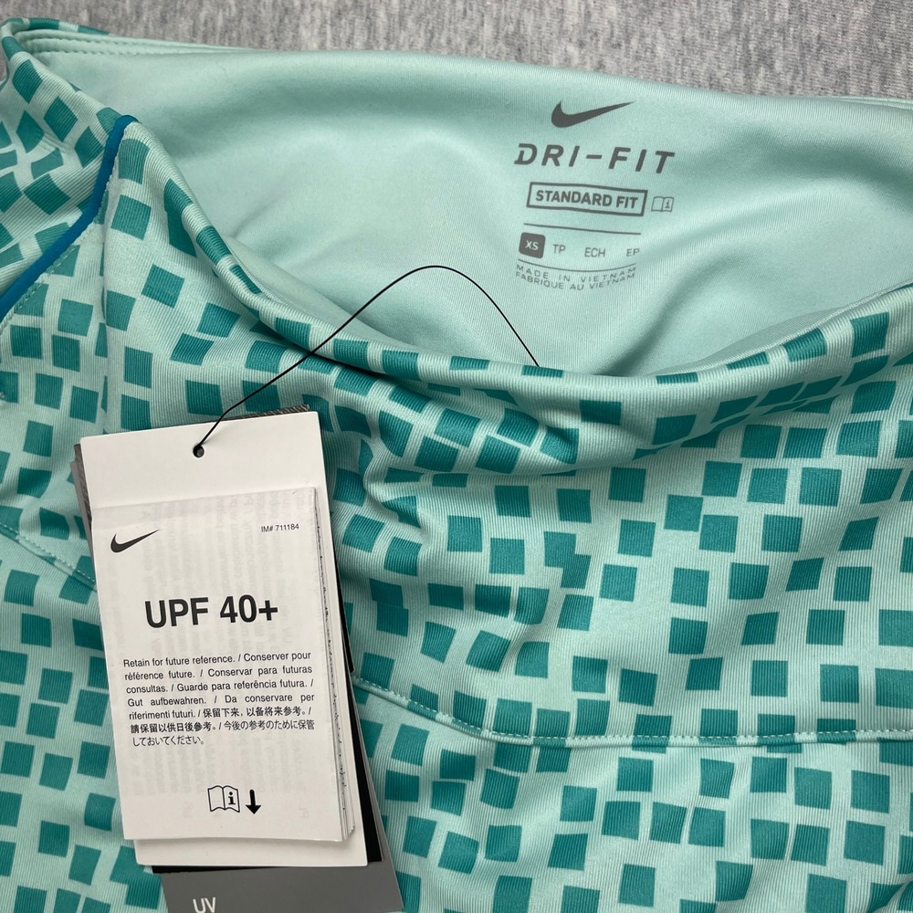 NWT Nike Golf Womens Dri-FIT Polo Shirt and Skort Set Teal Geometric Tennis XS - Picture 13 of 13